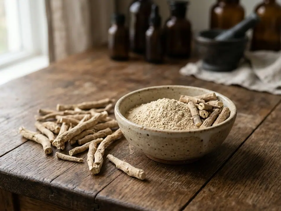 Ashwagandha – Dried root pieces and powdered extract